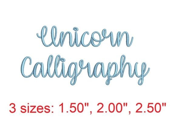 Download Unicorn Calligraphy Embroidery Font - Font Collection